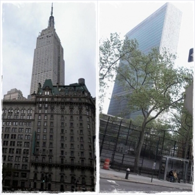 Prédios em Manhattan - Empire State e ONU